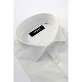 Baldinini Trend White Cotton Men Shirt